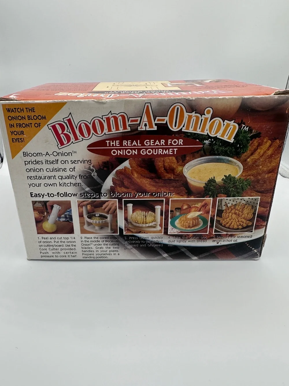 Bloom-A-Onion Onion Gourmet Kit - Red and Cream Box Appetizer Outback Steakhouse